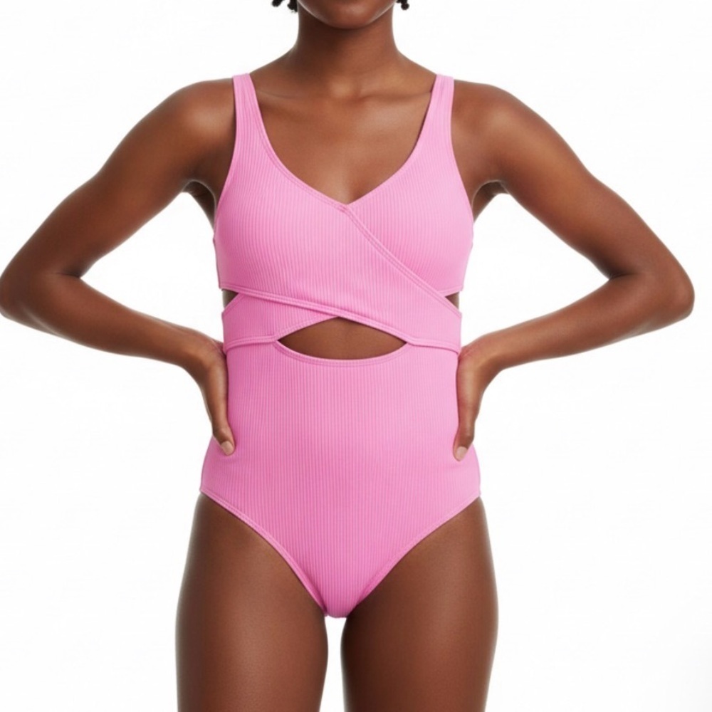 Abercrombie Kids Pink Cutout One Piece